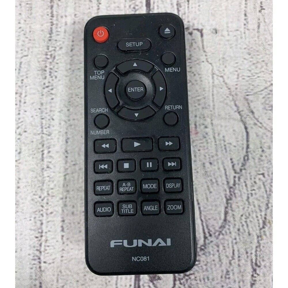 FUNAI NC081 - DVD Player Remote Control for DP100FX5 - Tested, Free Shipping